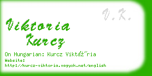 viktoria kurcz business card